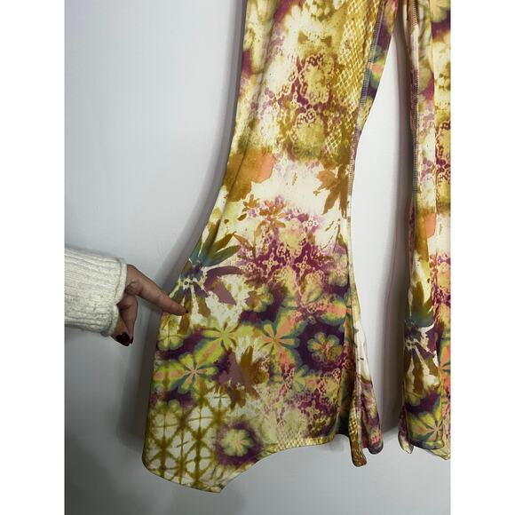 Silence + Noise UO Womens Small Tina Flare Pants Cropped Retro - Picture 4 of 5